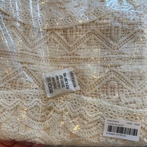 Sundance cream White Lace Alhambra Top small petite brand new